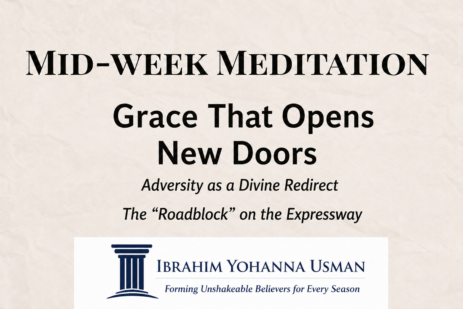 Grace That Opens New Doors
