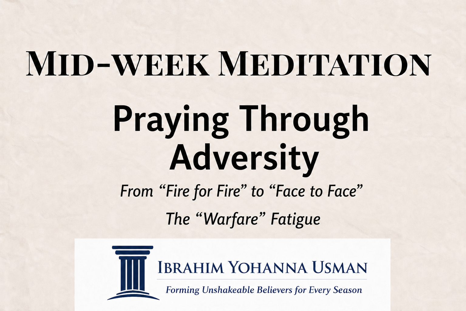 Praying Through Adversity