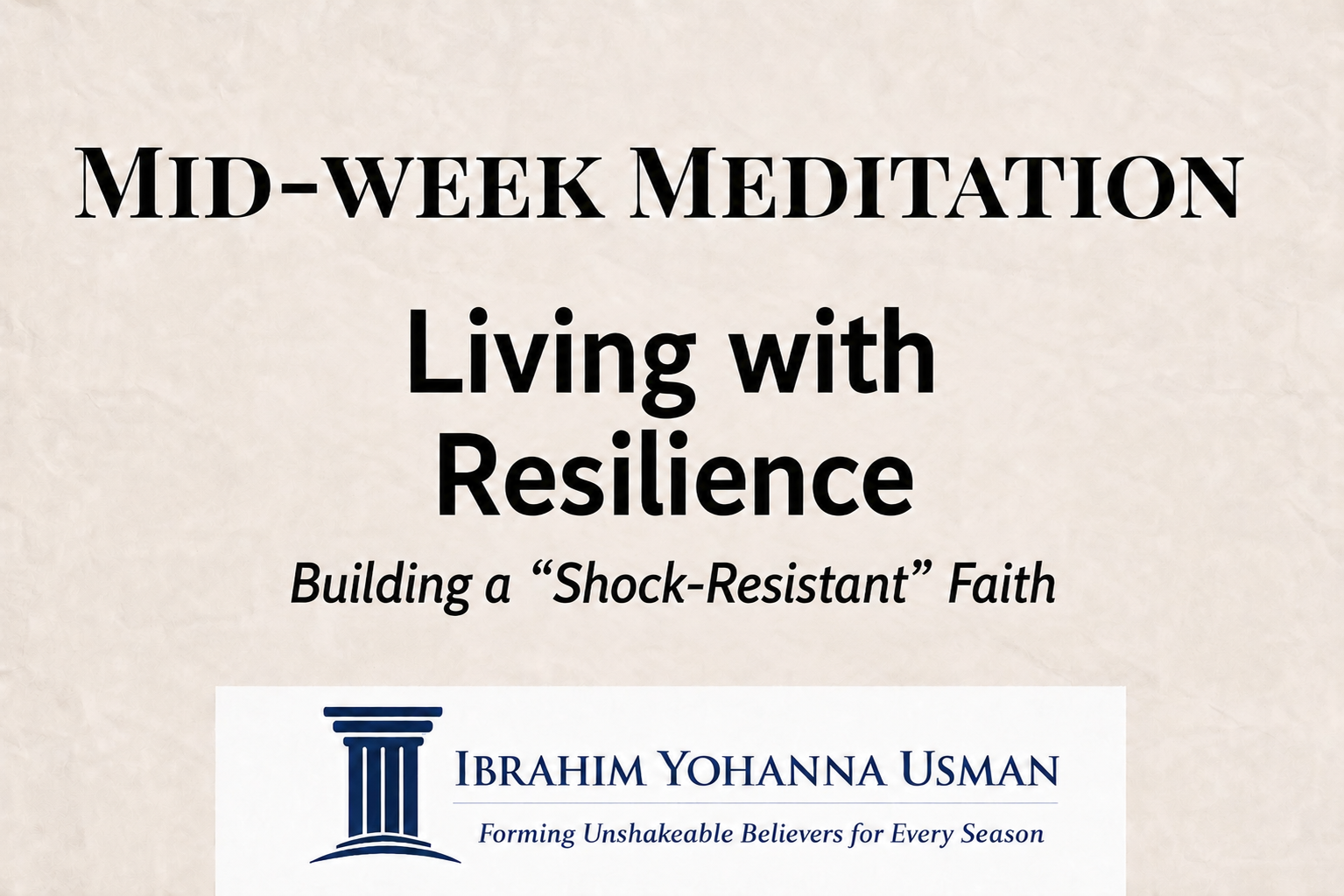 Living with Resilience
